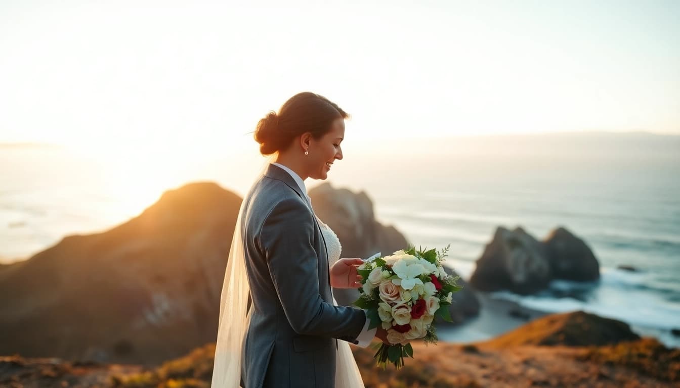 Captivating Big Sur wedding photography capturing a couple's vows against a stunning coastal backdrop.