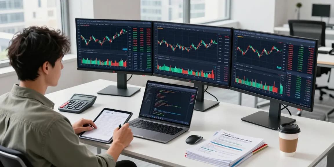 Real-time analysis of US stock backtesting data API in a modern finance workspace, showcasing developer tools and market insights.