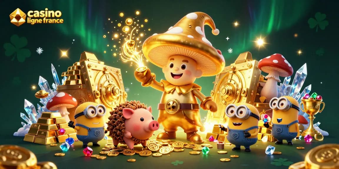 Jouez au casino en ligne France avec des personnages animés et des éléments de jeu riches.
