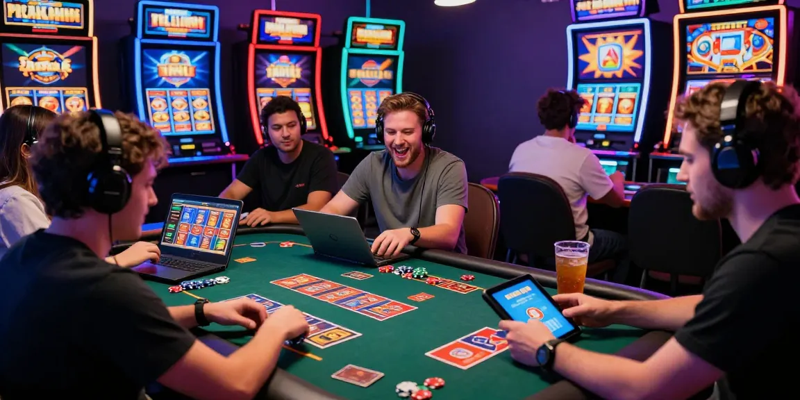 Players enjoying credit card casinos online with vibrant games and excitement