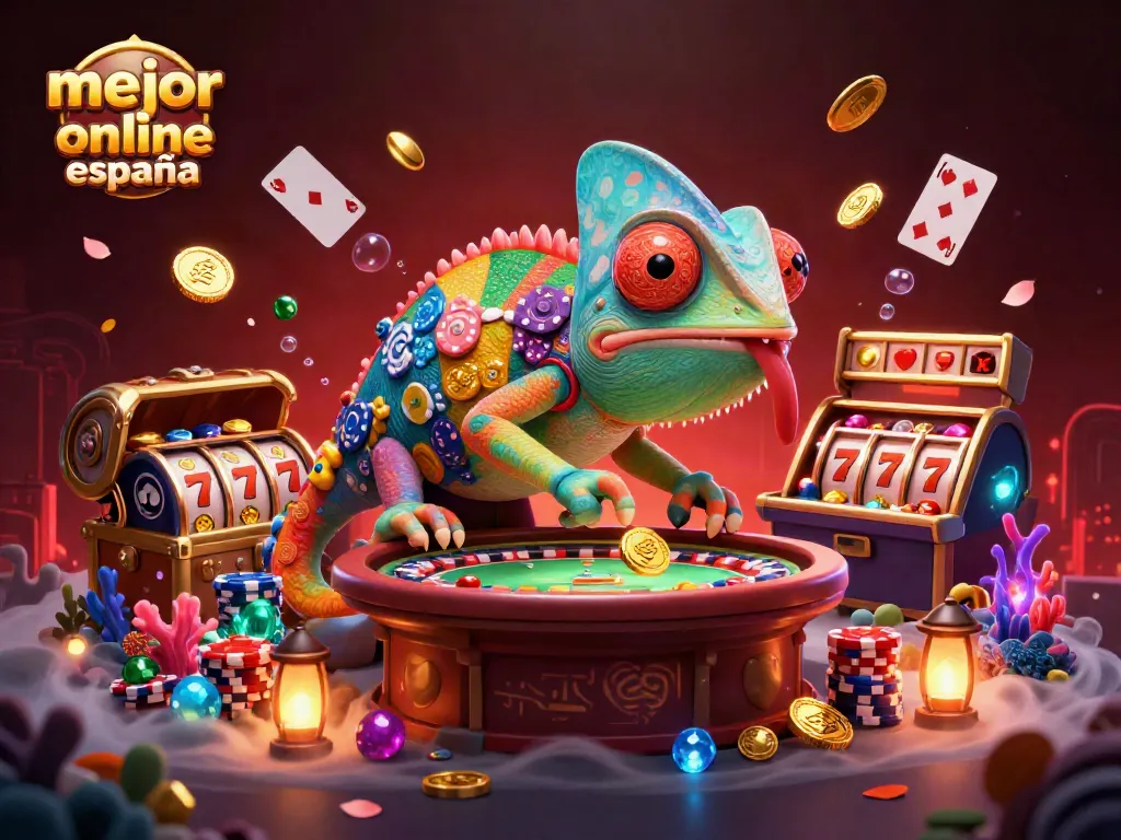 Vive la emoción del mejor casino online España con coloridos juegos y un dueño camaleónico.