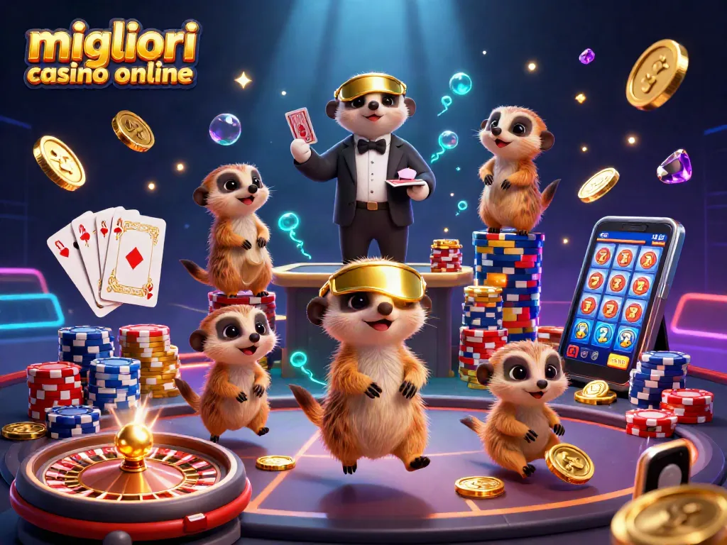 Gioca ai migliori casino online con divertenti animali che gestiscono un casinò, creando momenti di vincita.