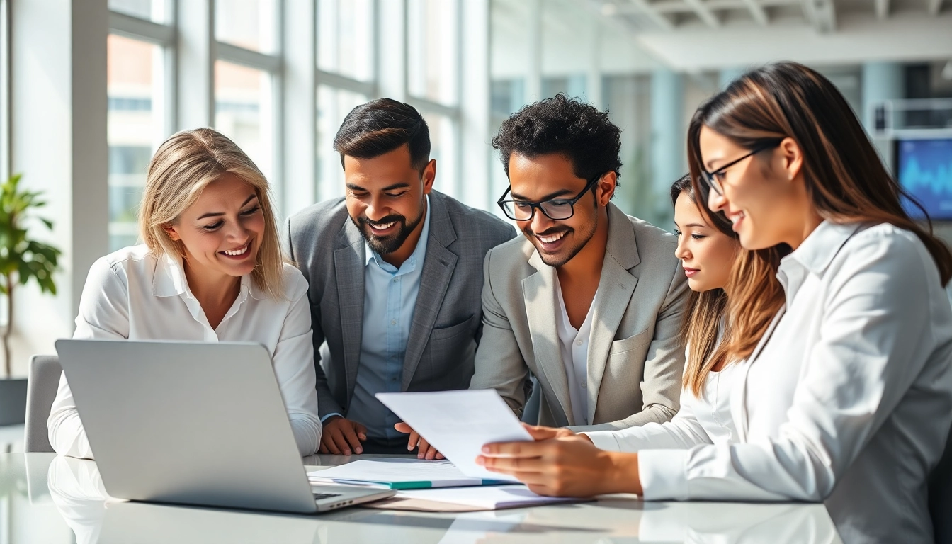 Streamline your AI assisted auto warranty claims process with a focused team in a modern office.