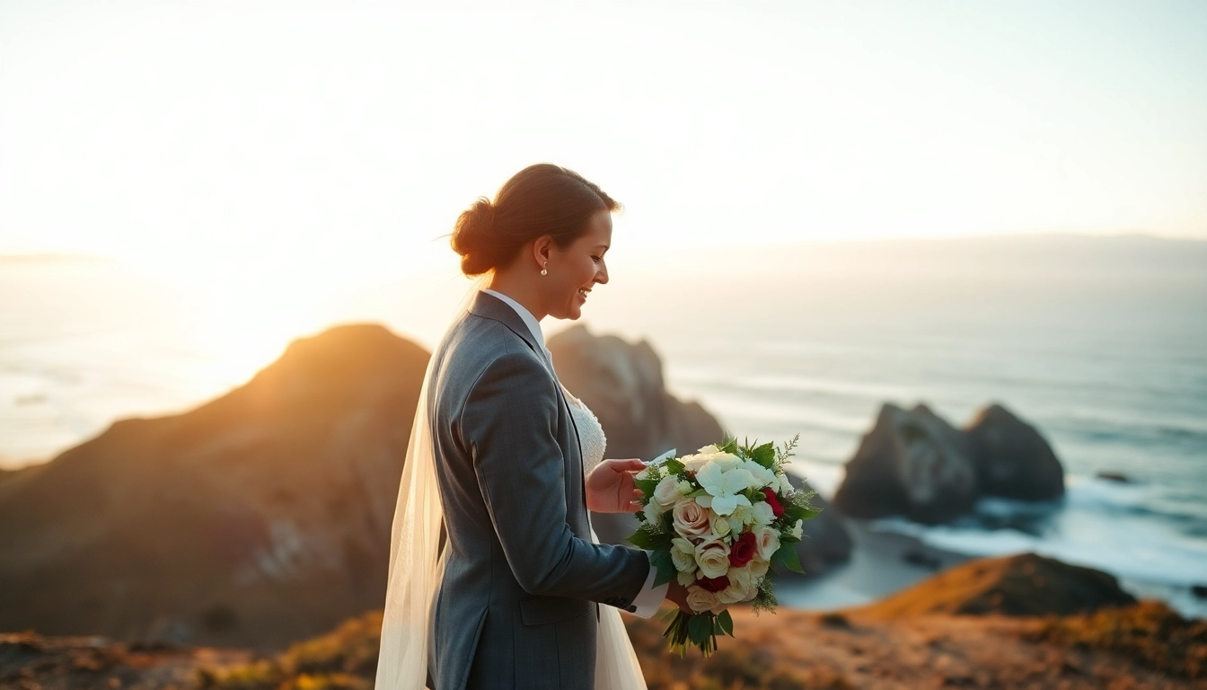 Captivating Big Sur wedding photography capturing a couple's vows against a stunning coastal backdrop.