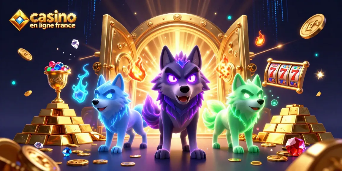 Plongez dans l'univers du casino en ligne France avec cette illustration captivante en 3D.