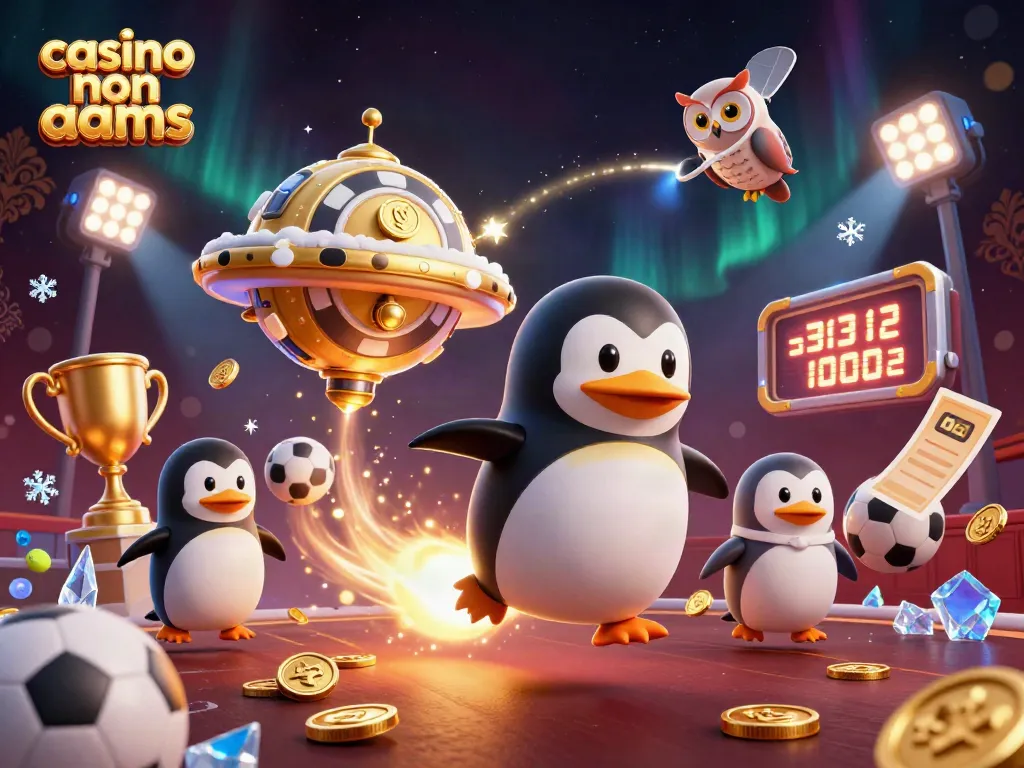 Giocando e vincendo nei casinò non AAMS, il pinguino d'oro vola tra i premi e le emozioni.