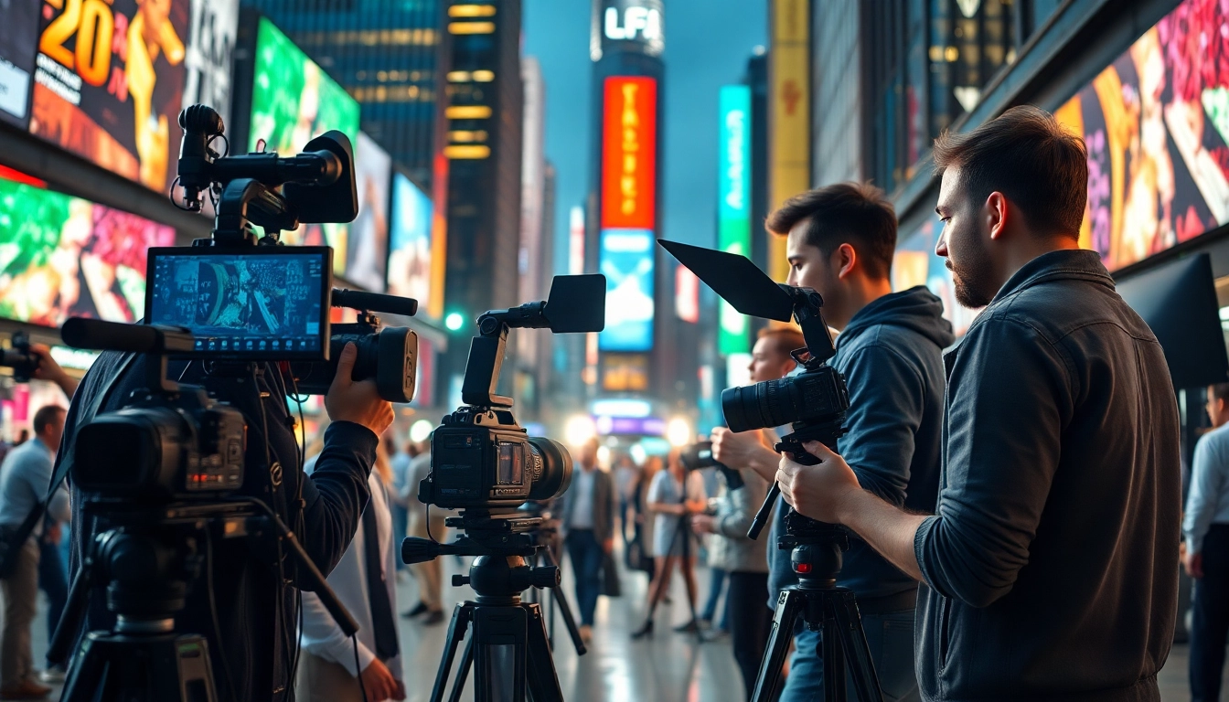 edmonton production companies showcasing a dynamic creative video production team at work.
