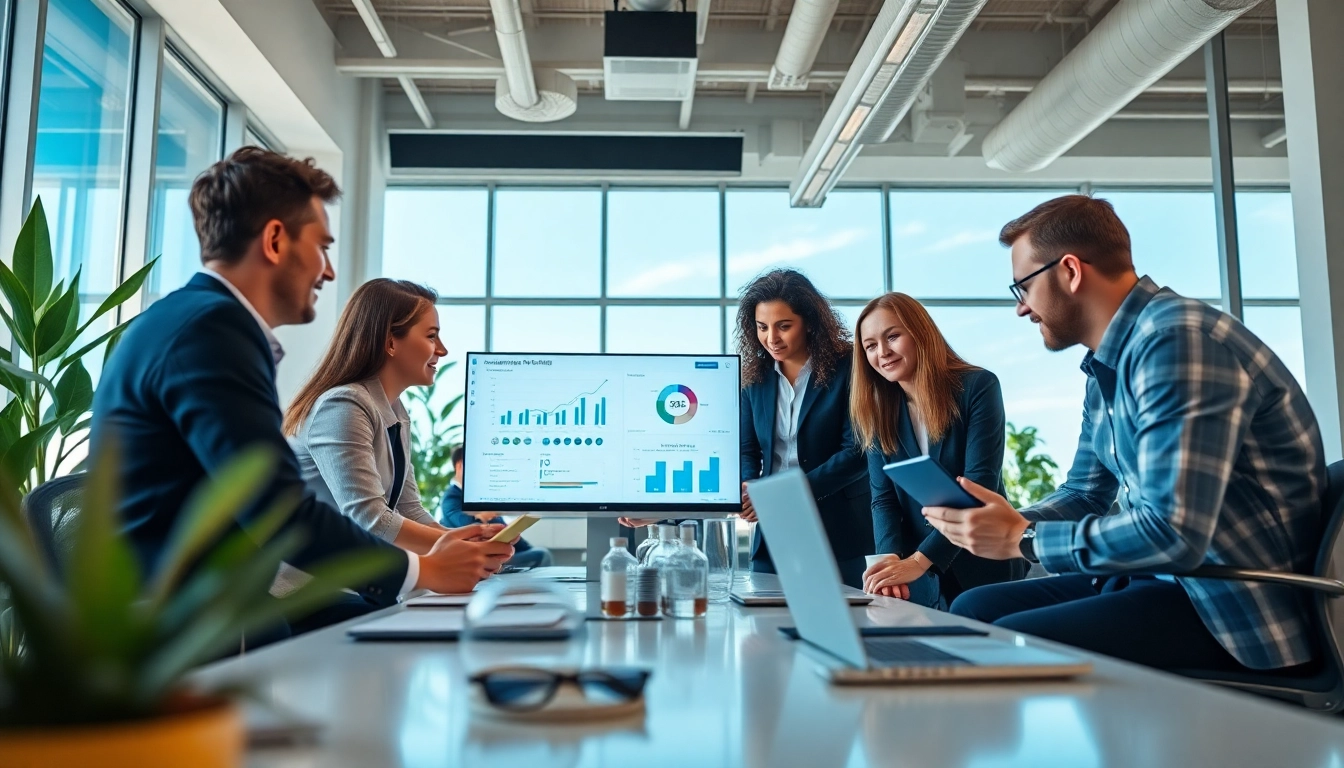 Dynamic discussion among the SEO Agency Clearwater team, showcasing collaboration and strategy.