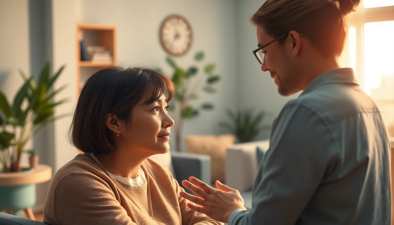 Explore depression symptoms in a supportive counseling session illustrating empathy and connection.