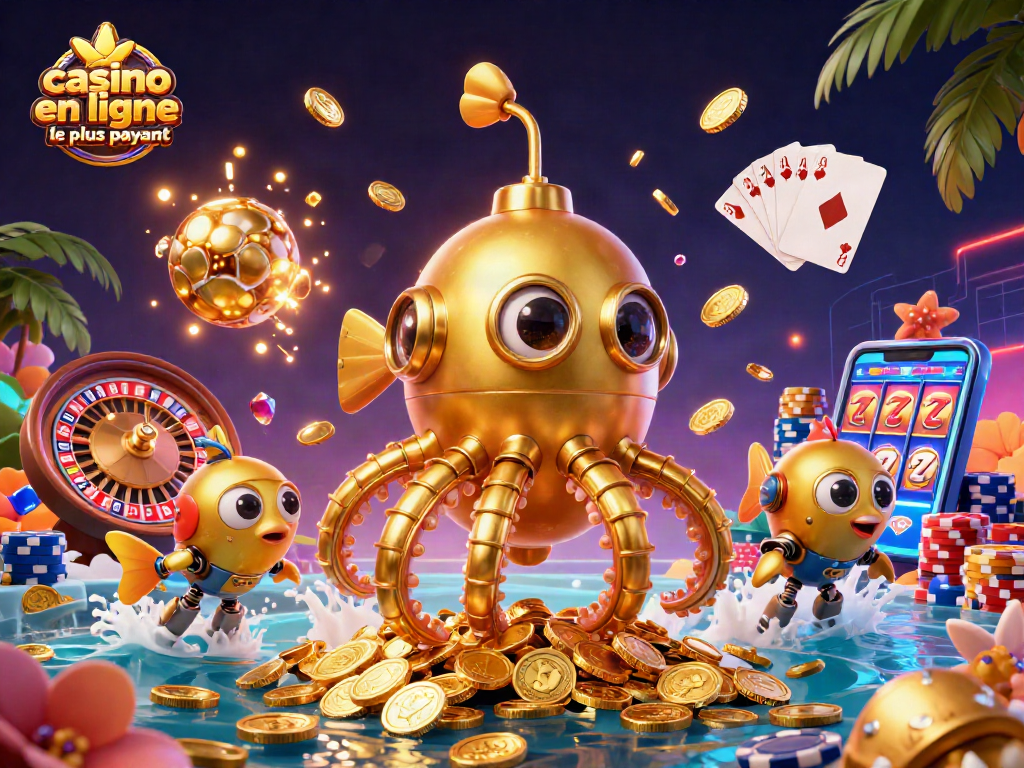 Plongée dans l'univers du casino en ligne le plus payant avec des tentacules de kraken doré.