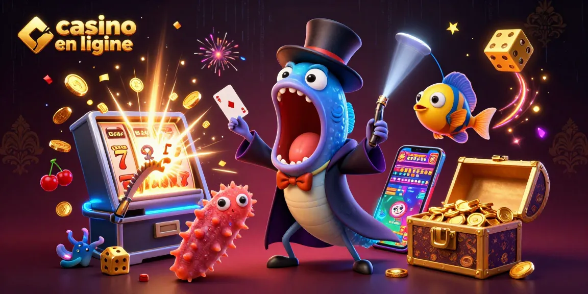 Jouez à des jeux passionnants dans un casino en ligne avec des personnages sous-marins captivants.