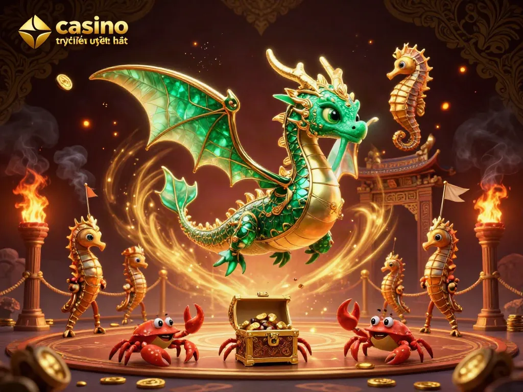 Các hoạt động chơi tại casino trực tuyến uy tín nhất với rồng biển và ngựa seahorse canh gác