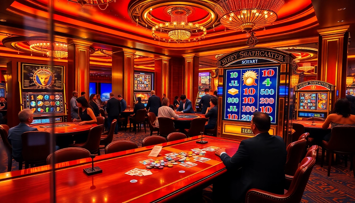 Experience the thrill of slot scatter hitam in an elegant casino setting.