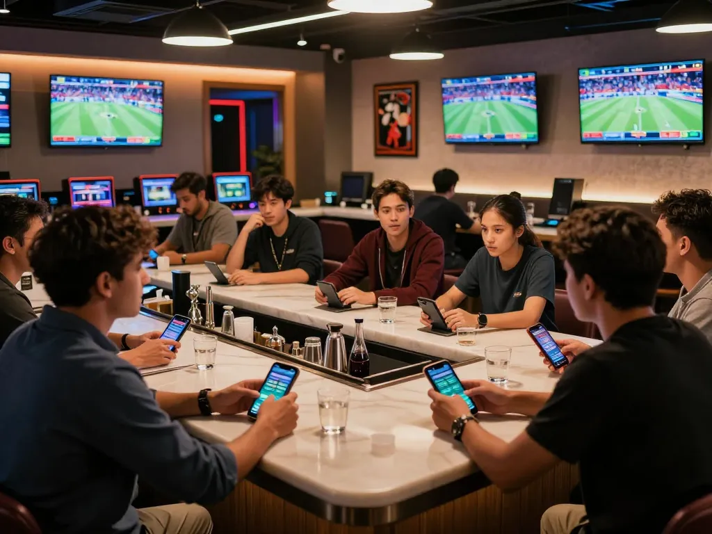 Fans placing bets on 388bet while watching live sports, showcasing an engaging sports betting experience.