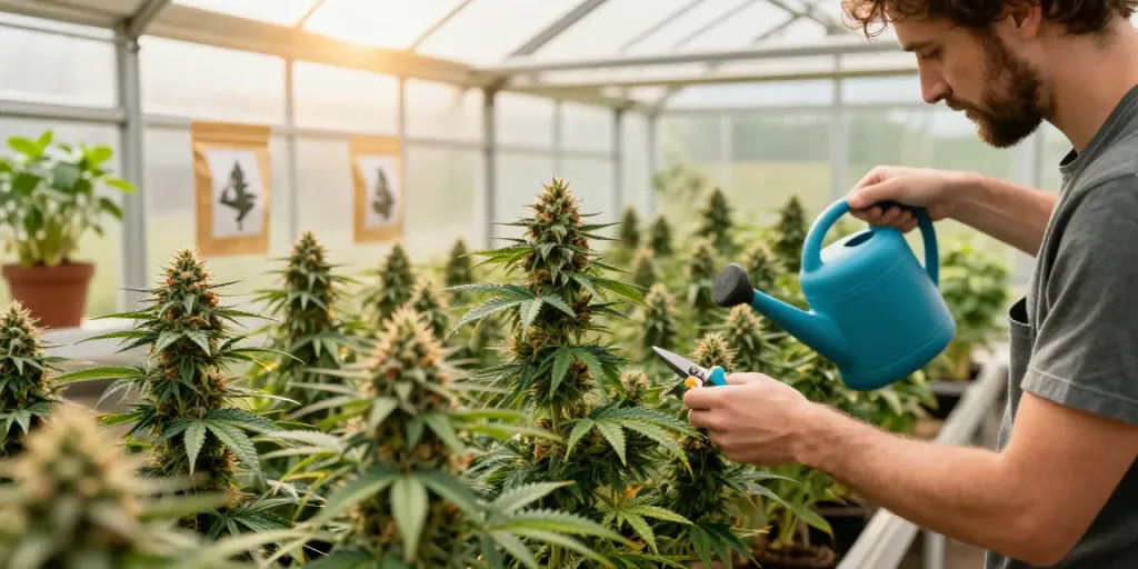 Alien Labs strain cultivation scene showcasing premium cannabis growth.