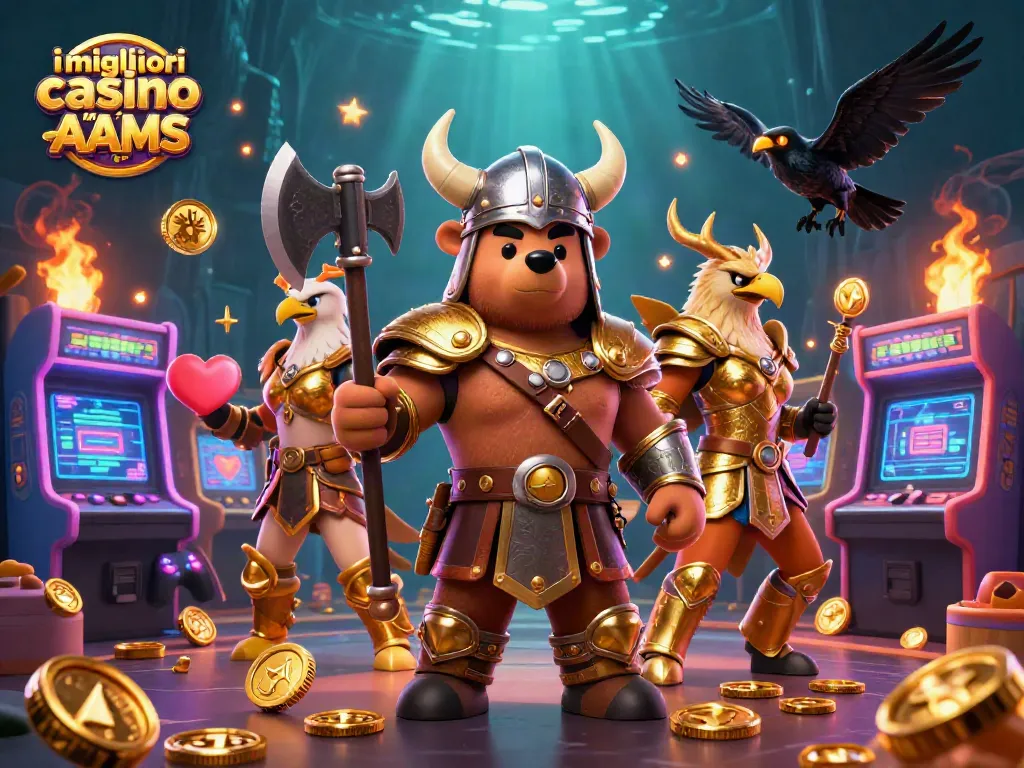I migliori casino non AAMS: esperienza di gioco emozionante con un orso vichingo e un'aquila Valkyrie