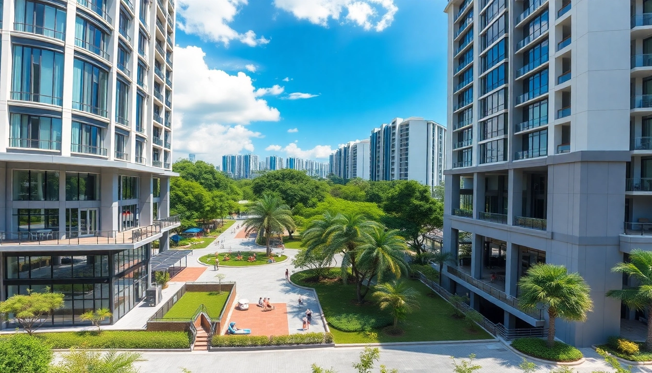 Discover the beautifully designed Tampines EC landscape featuring luxury condominiums and a vibrant community park.