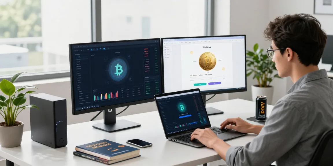 crypto mining platform workspace showing advanced cryptocurrency analysis and digital wallet security