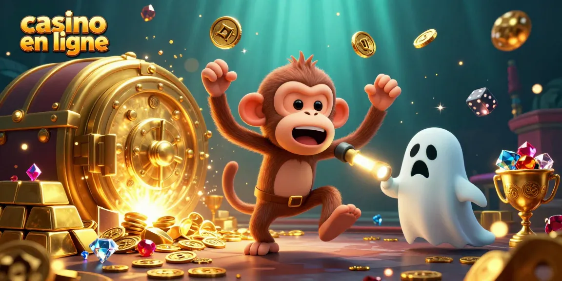 Découvrez l'expérience captivante d'un casino en ligne avec un singe poltergeist et un chiot chasseur de fantômes.