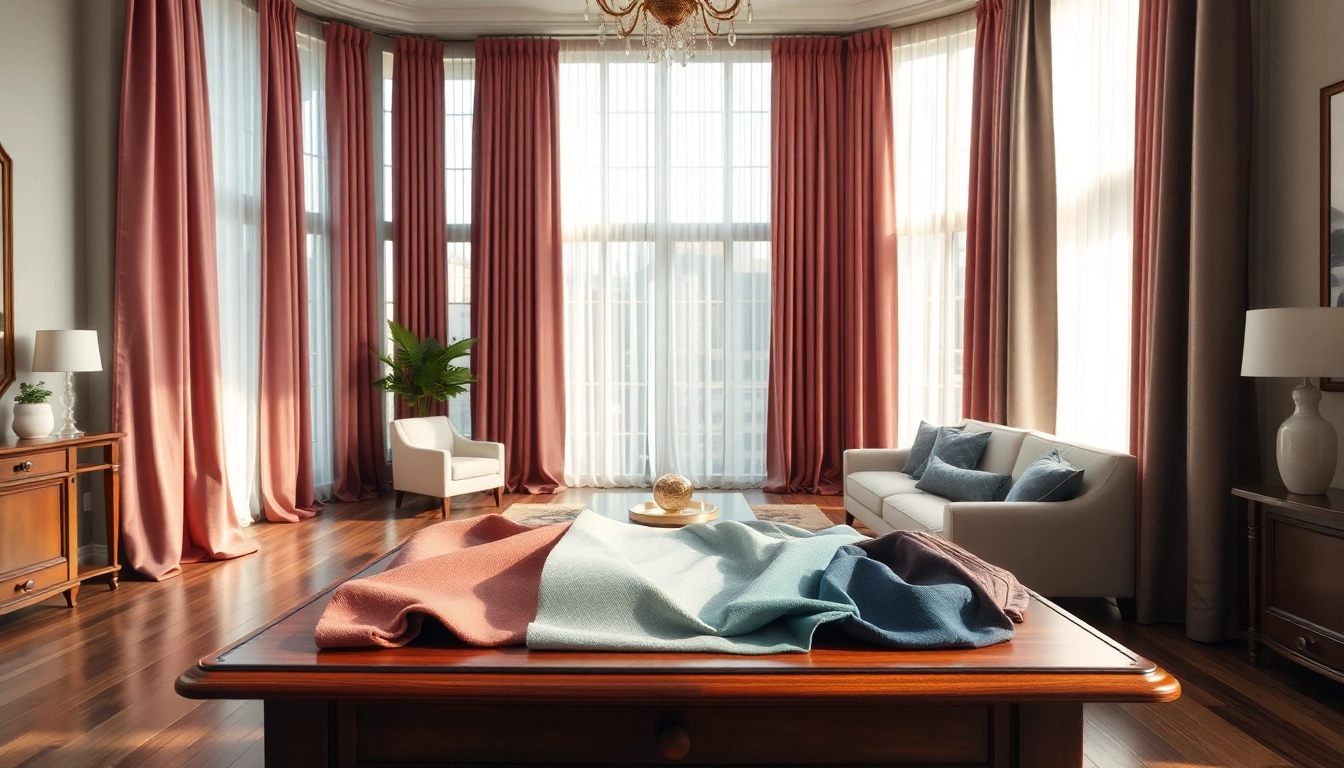 Gordijnstof kopen online? Ontdek luxe en diverse gordijnstoffen in een sfeervolle woonkamer.