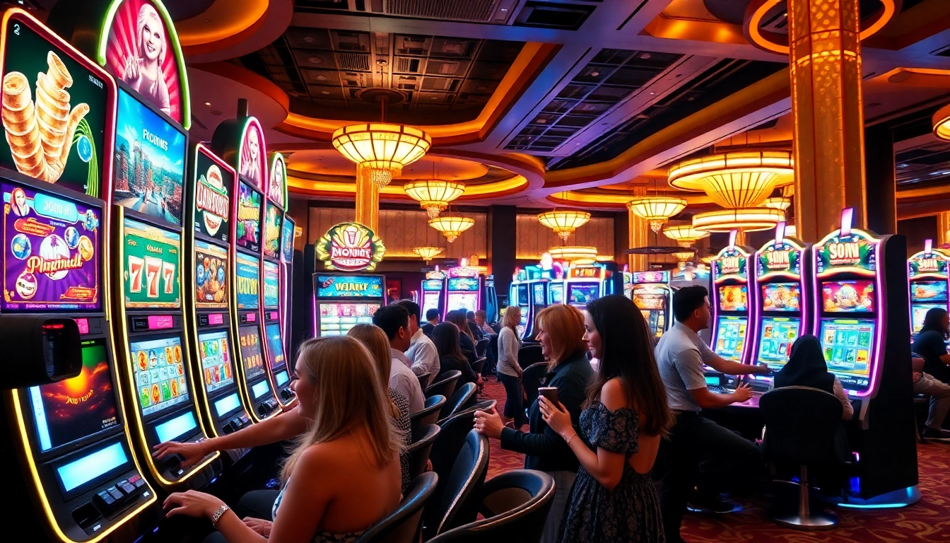 Experience the thrill of gaming with microgaming slot gacor in a vibrant casino setting.
