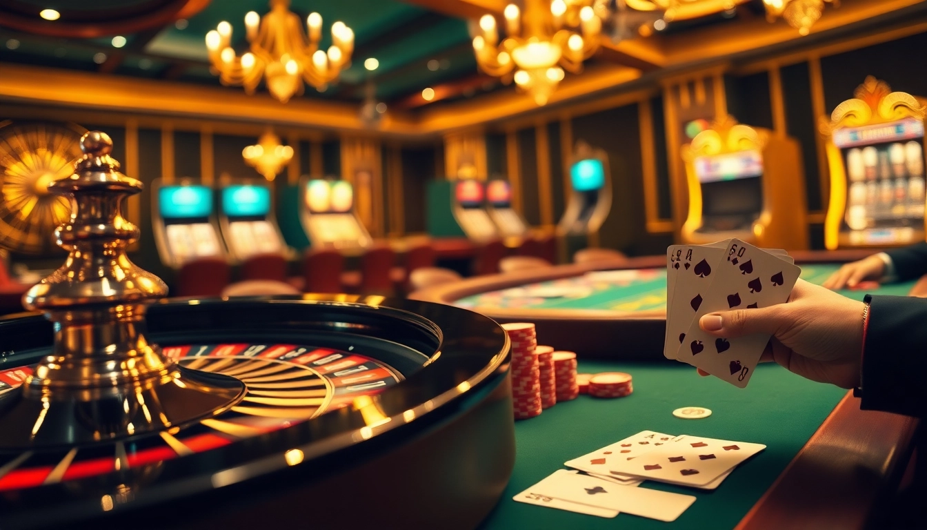 Ambiance palpitante du casino en ligne France fiable avec une action de poker animée et des caractéristiques de jeu de luxe.