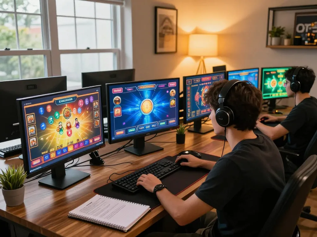 Engage with strategic gameplay on sunwinapk in a cozy home casino setup.