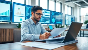 Create engaging technical documentation services in a bright and organized workspace with a focused writer.