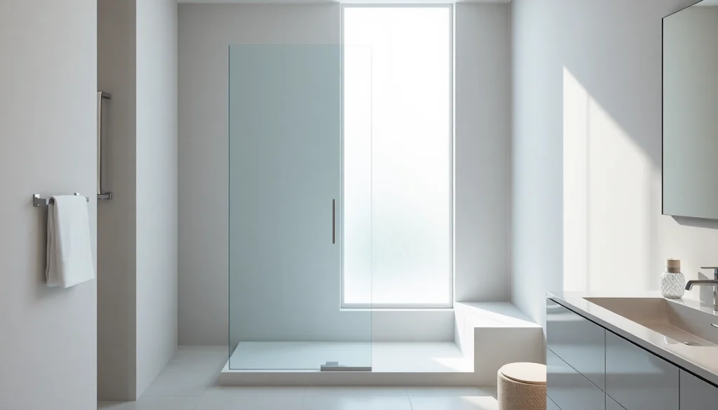 Paroi de douche sirhona accompagnée d'un design moderne dans un cadre de salle de bains élégant.