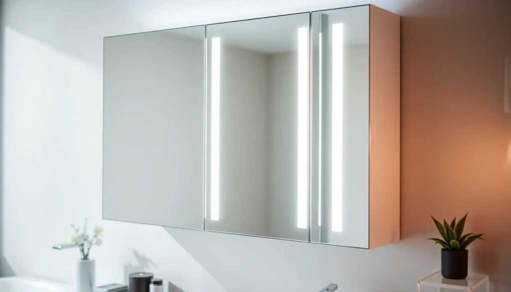 Erleben Sie den sonni Spiegelschrank mit modernster LED-Beleuchtung und elegantem Design.