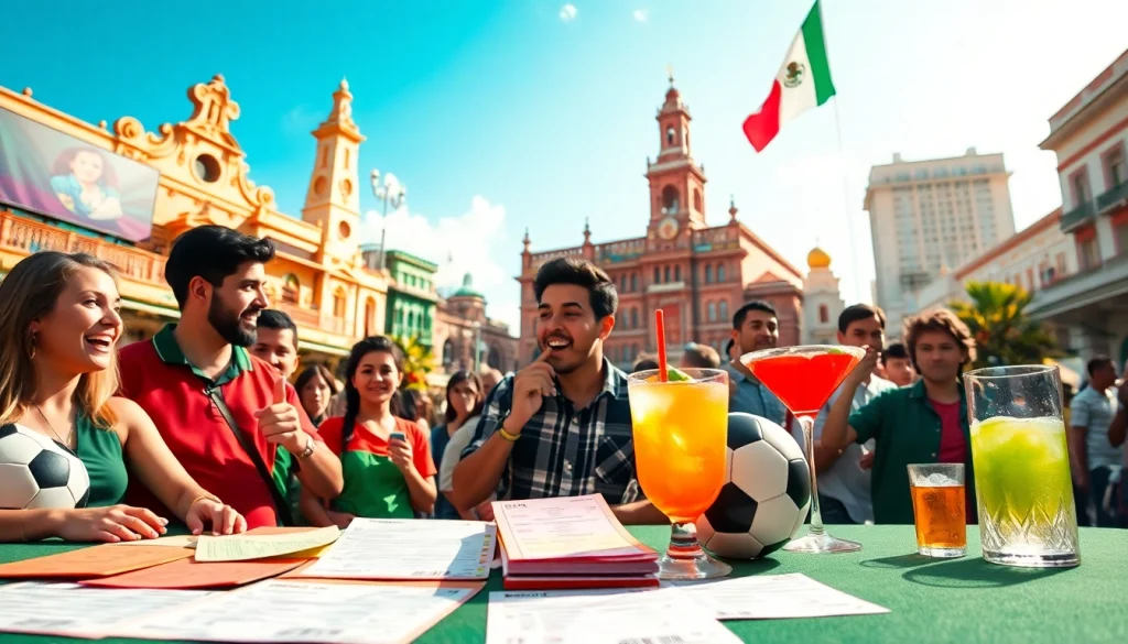 Betting on the best sportsbooks Mexico with vibrant setups and enthusiastic bettors.