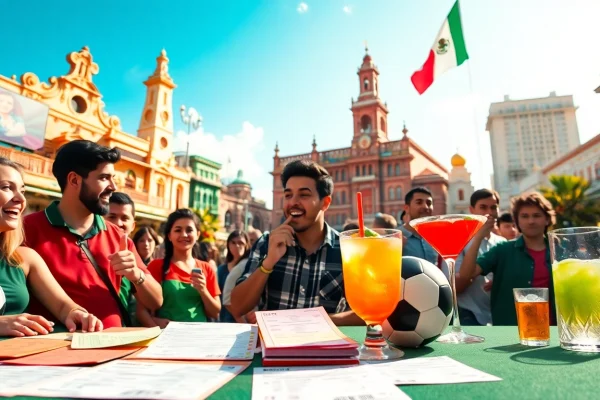 Betting on the best sportsbooks Mexico with vibrant setups and enthusiastic bettors.