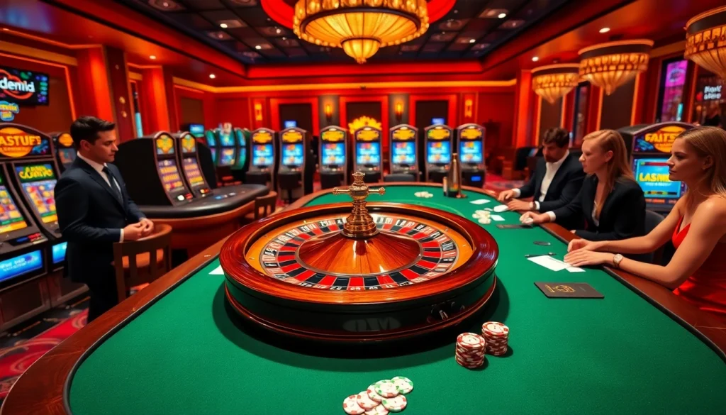 Experience high-energy gameplay at https://8kbetal.com/ with vibrant casino tables and engaged players.