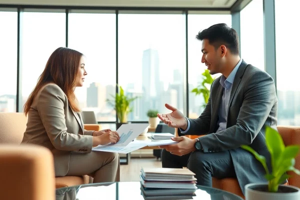 카드현금화에 대해 상담하는 전문가의 순간을 감동적으로 담다.