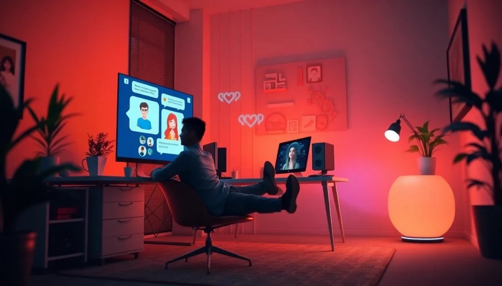 Interactive session with sex chat AI on a modern digital platform