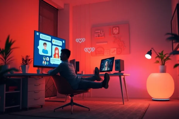 Interactive session with sex chat AI on a modern digital platform