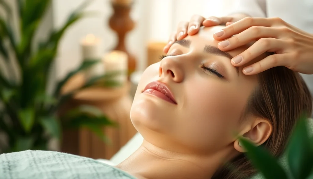 Experience the rejuvenating RejuvaGlow Facial treatment in a relaxing spa environment.