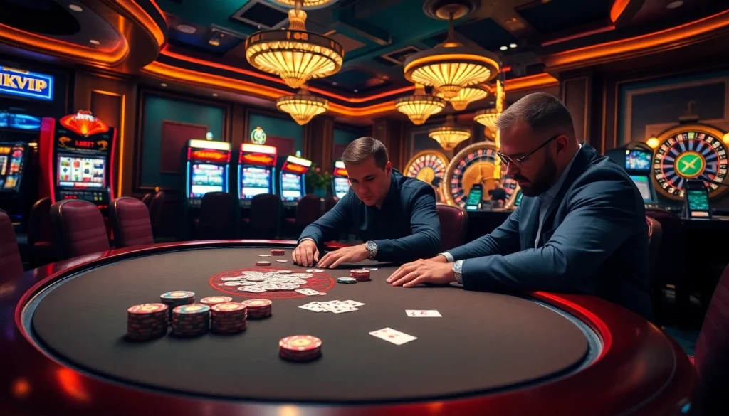 Experience high-stakes gambling at RIKVIP with poker, roulette, and slot excitement.