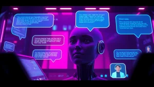 Engaging chat interface showcasing character AI NSFW with vibrant colors and dynamic dialog elements.