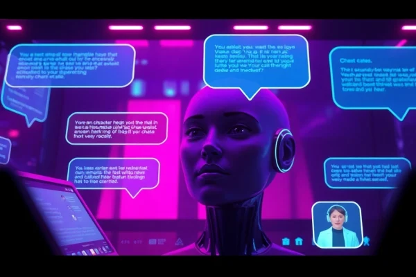 Engaging chat interface showcasing character AI NSFW with vibrant colors and dynamic dialog elements.