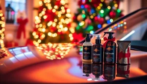 Celebrate the holidays with a Christmas car detailing gift for a loved one, featuring vibrant festive elements.