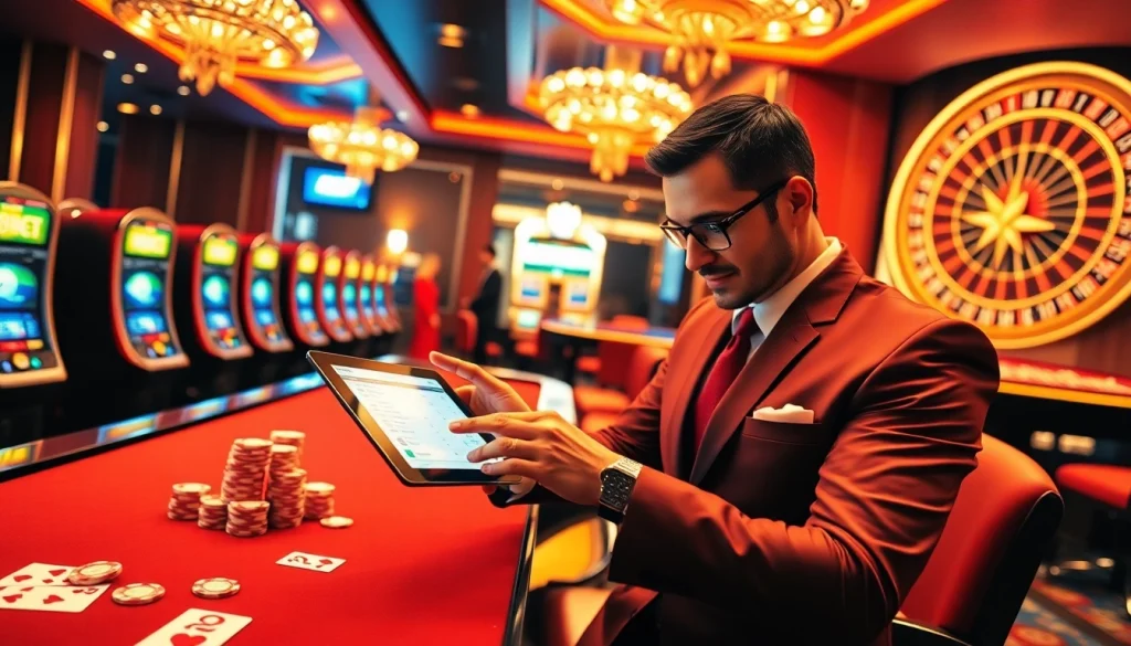 Engage with thrilling online gambling on link alternatif sbobet, featuring vibrant casino elements.
