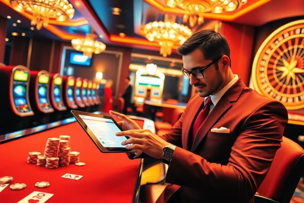 Engage with thrilling online gambling on link alternatif sbobet, featuring vibrant casino elements.