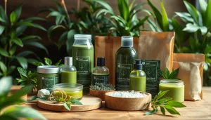 Duurzame kwaliteit van eco-vriendelijke producten met natuurlijke materialen en groenere omgeving.