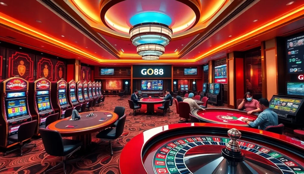 Experience thrilling gaming at GO88 with exciting slot machines and live poker tables.