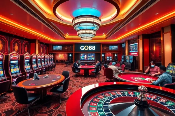 Experience thrilling gaming at GO88 with exciting slot machines and live poker tables.